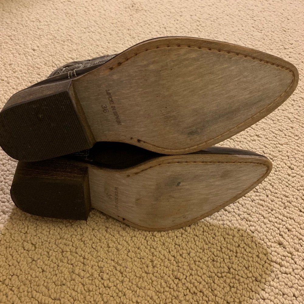 Jeffrey Campbell distressed Western ankle boots - Picture 8 of 8
